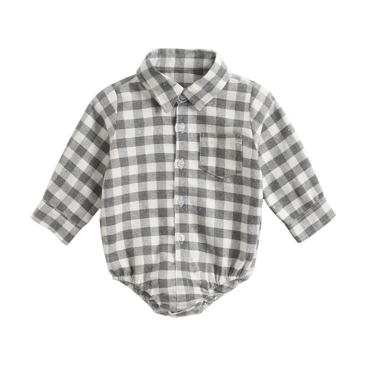 Boys Button Up Bodysuit
