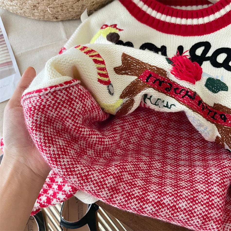 Brady Autumn Winter Mom And Daughter Sweater - GuGuTon baby store - Baby Fashion - Toddlers Outfits - Babies Outfits - Toddler Clothes - Kids Clothing - Newborn Clothes - Newborn Wear - Kids Wear - Trending Clothes - Trending Outfits - Fall Fashion - Winter Fashion - Girls Clothes - Boys Clothes - Babies Wear - Kids Accessories - KidsWear - Summer Clothes - Summer Fashion - Summer Trend - Falls Sweaters - Tops - Bottom - Jeans - Blouse - Dresses - Newborn Dresses - Toys