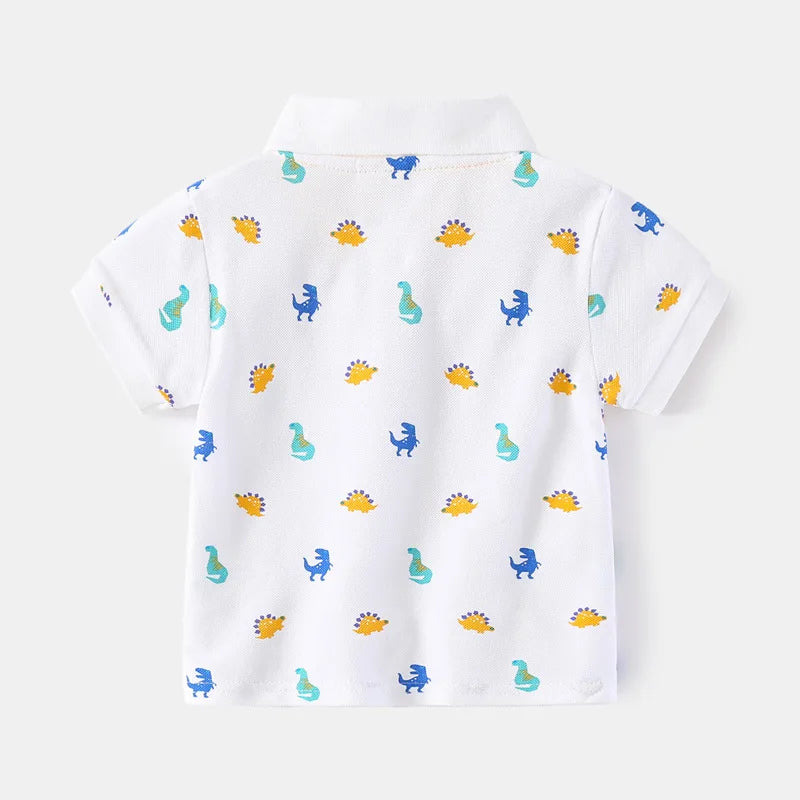 Paolo Turn-down Collar Short Sleeve T-shirt