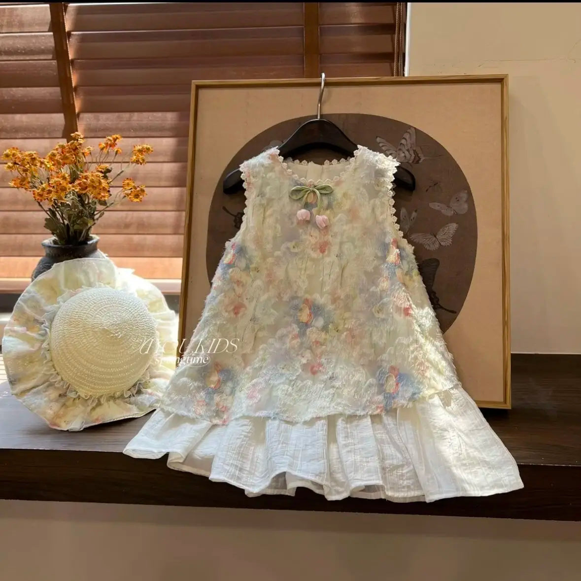 Girl's Summer Dress 2025 New Stylish Floral Sleeveless Princess Dress