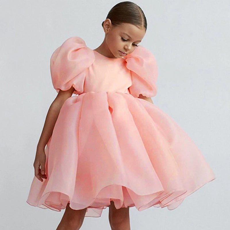 Sarah Tulle Puff Sleeve Wedding Party Kids Dresses for Girls Birthday - GuGuTon baby store - Baby Fashion - Toddlers Outfits - Babies Outfits - Toddler Clothes - Kids Clothing - Newborn Clothes - Newborn Wear - Kids Wear - Trending Clothes - Trending Outfits - Fall Fashion - Winter Fashion - Girls Clothes - Boys Clothes - Babies Wear - Kids Accessories - KidsWear - Summer Clothes - Summer Fashion - Summer Trend - Falls Sweaters - Tops - Bottom - Jeans - Blouse - Dresses - Newborn Dresses - Toys