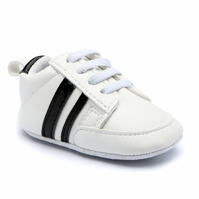 Baby Shoes Newborn Boys Sneaker Girls Two Striped First - GuGuTon