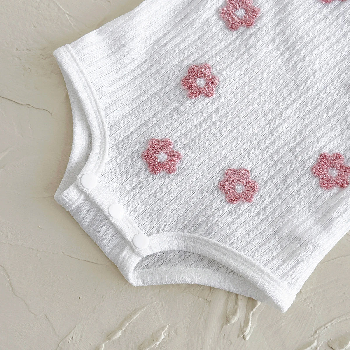 Breathable Camisole Flower Bodysuit