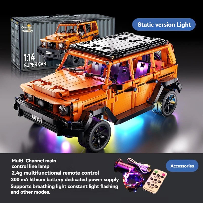 NEW Technical Super Car G Class Off Road Vehicle Building Blocks Creative Desktop Model  Birthday Halloween Christmas gifts Kids