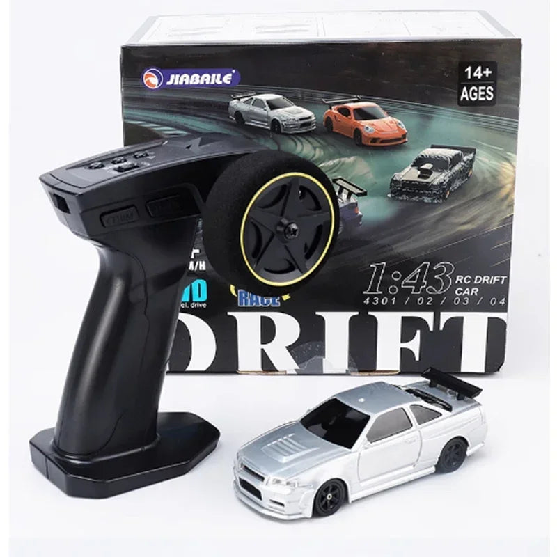 Jiabaile Wireless Control 1: 43 Mini 4wd Drift Remote Control Car Full Scale Professional Rc Racing High Speed Remote Vehicle