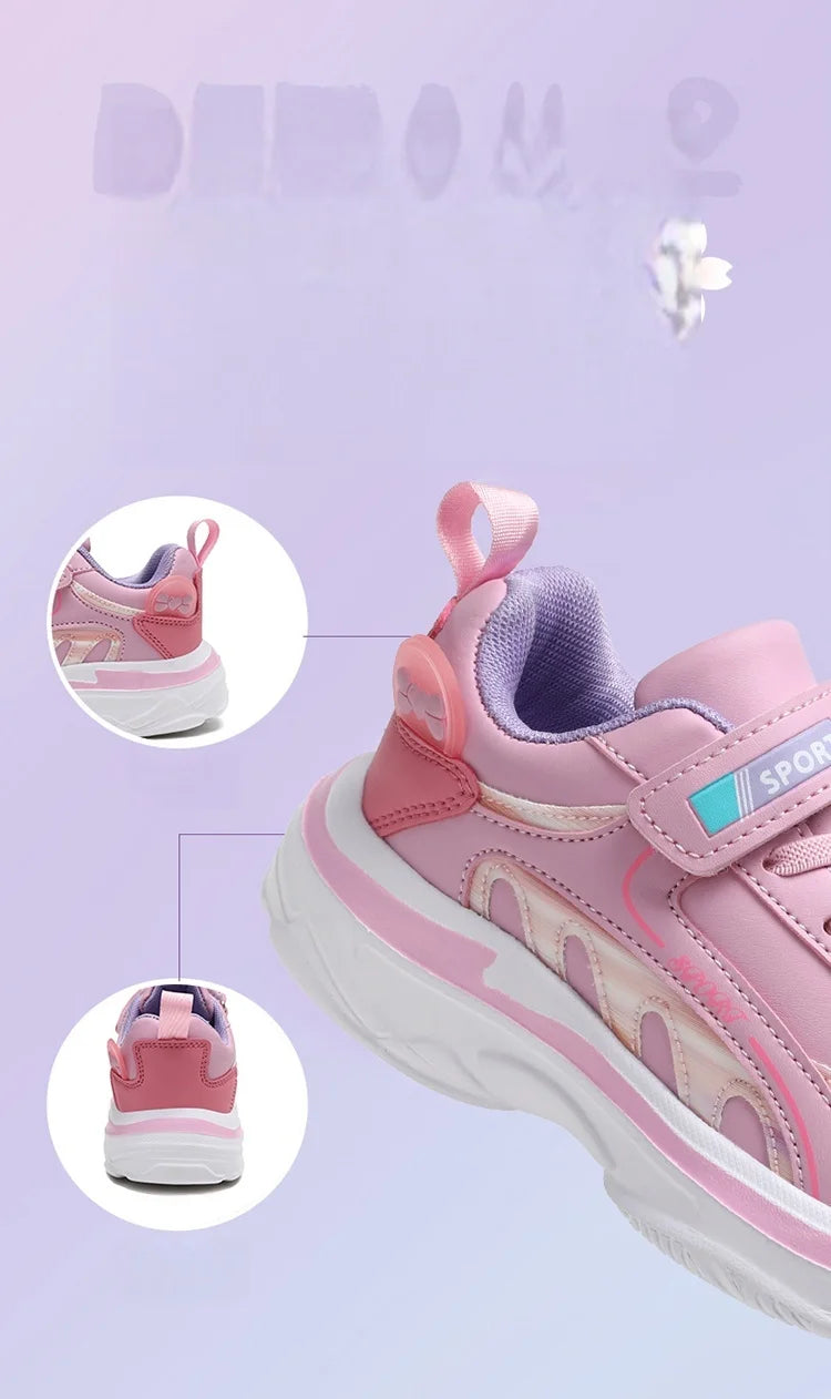 Fashion Children's Shoes Sneakers Girls Comfortable Sneakers Outdoor Non-Slip Running Shoes Tennis Shoes Light Casual Shoes