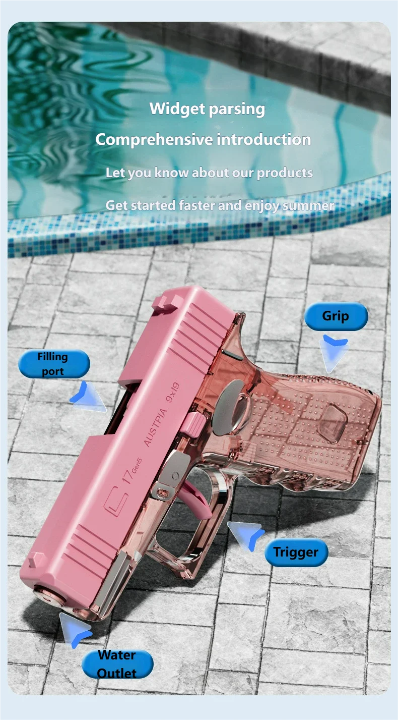 Water Guns Toy Summer Pool Party Beach Play Spray Water Shooting Games Outdoor Toys