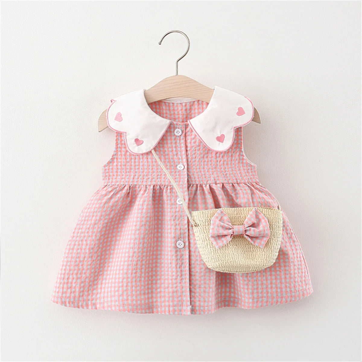 Ciara Infant Cotton Summer Dress with Backpack