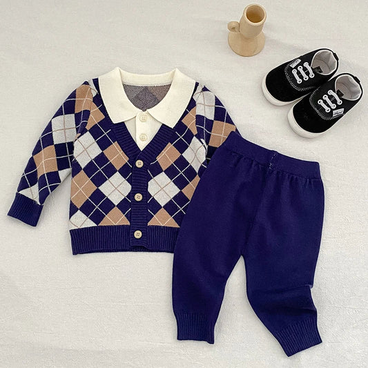 Braxton Classic Checkered Sweater Set