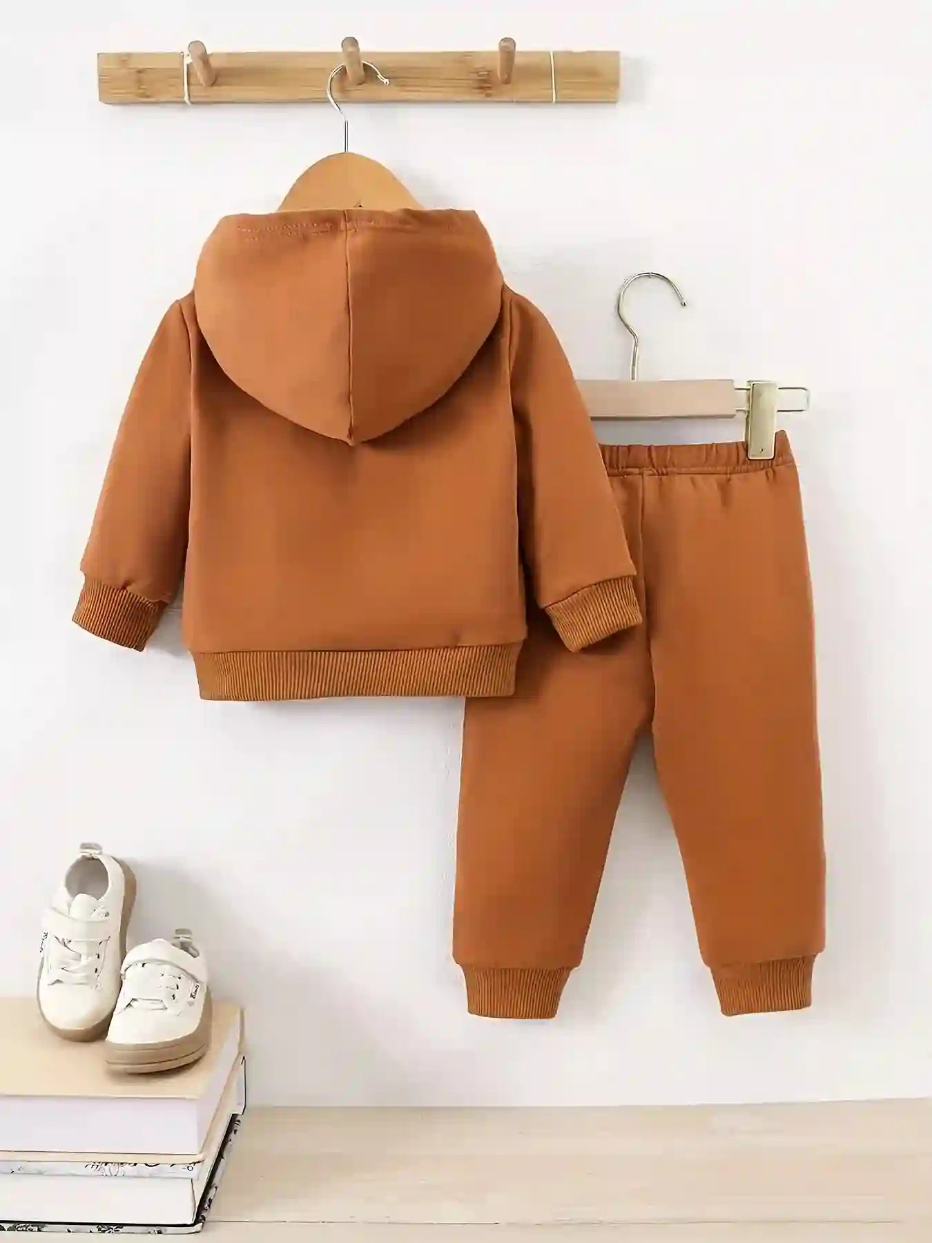 Boy Fleece Hoodie for 1-3Y with Pattern