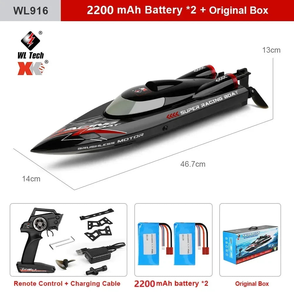 2.4Ghz 55KM/H Brushless High Speed Racing Ship Remote Control