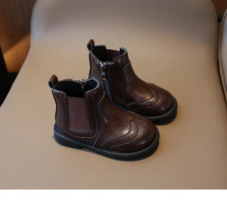 Versatile Baby Girl Boot Must-have Outdoor Lounging for Spring Autumn Clssic Princess Chelsea Short Boots Shoes
