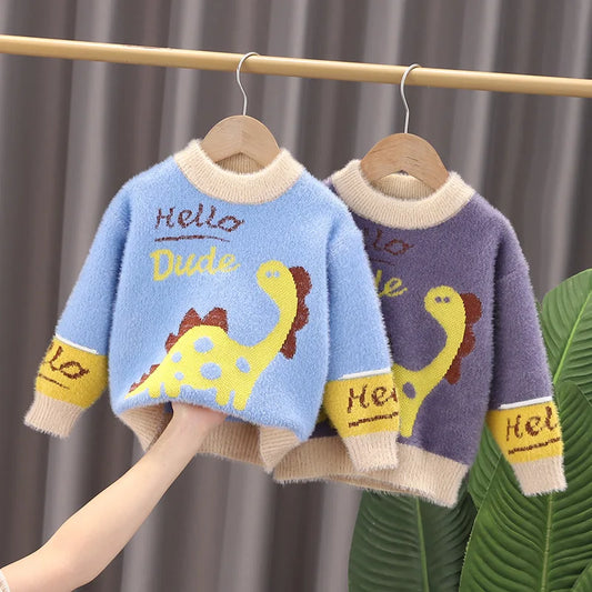 Leonardo Dinosaur Cashmere Sweater