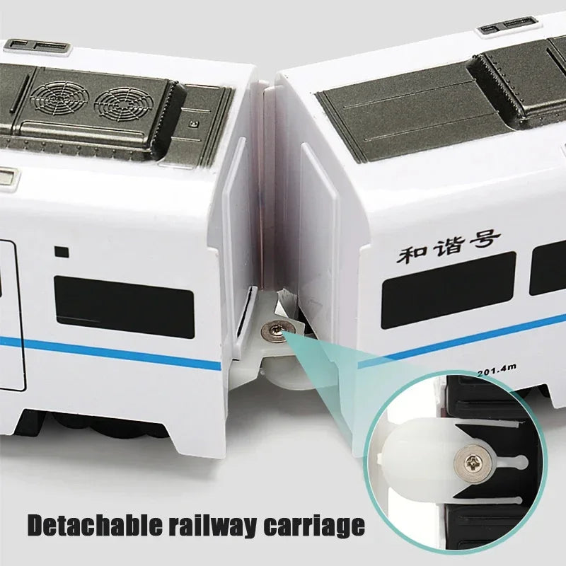 Kids Simulation High-speed Railway  Sound Light Train Toys