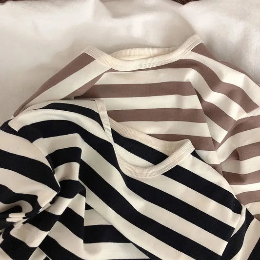 Ana Long Sleeves Toddler Girl Loose Bottoming Baby Casual Fashion