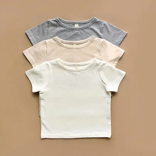 Camilo Newborn Toddler Solid Clothing T Shirt