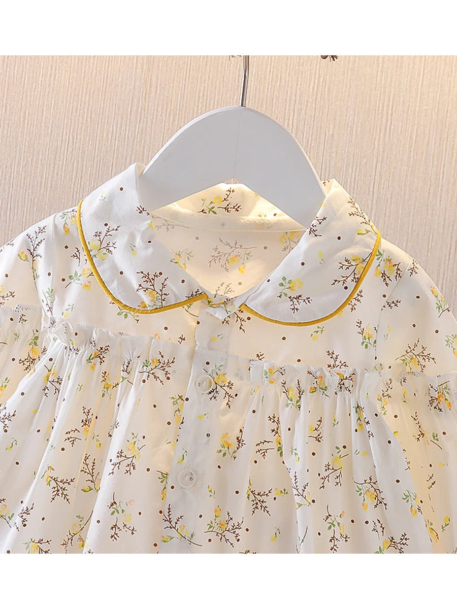 Samara Sweet Baby Girls Floral Shirt Tops