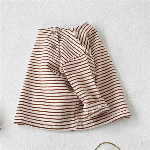 Awilda Baby Cotton Long Sleeve Striped Top
