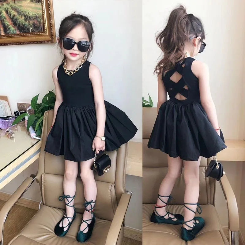 Julia Dresss Black Sleeveless Tutu Dress Backless Off Shoulder