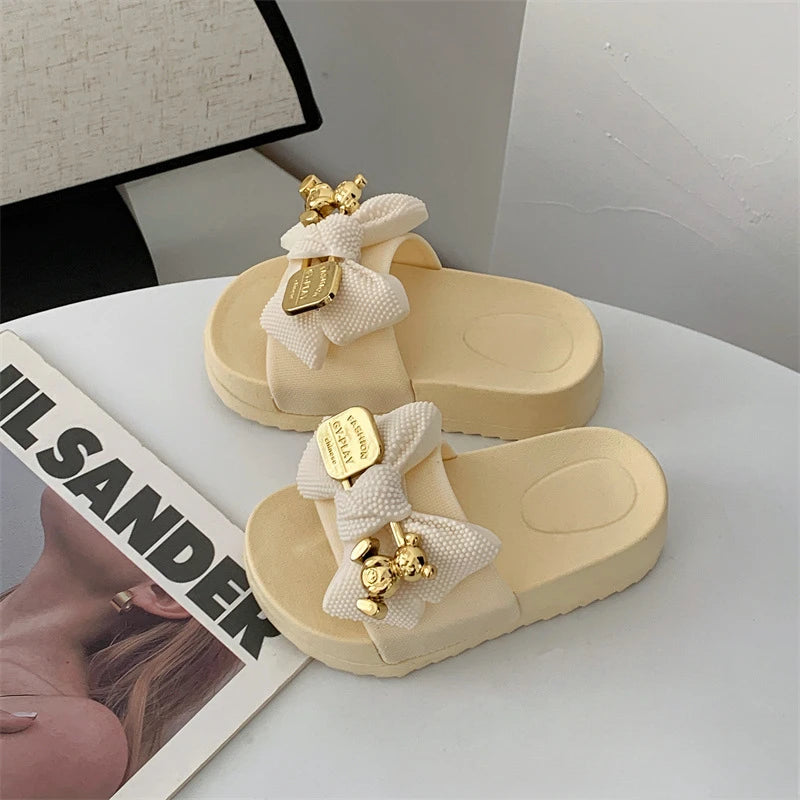 Fashion Girl Slippers Simple Childs Shoes Thick Soled Girls Shoes