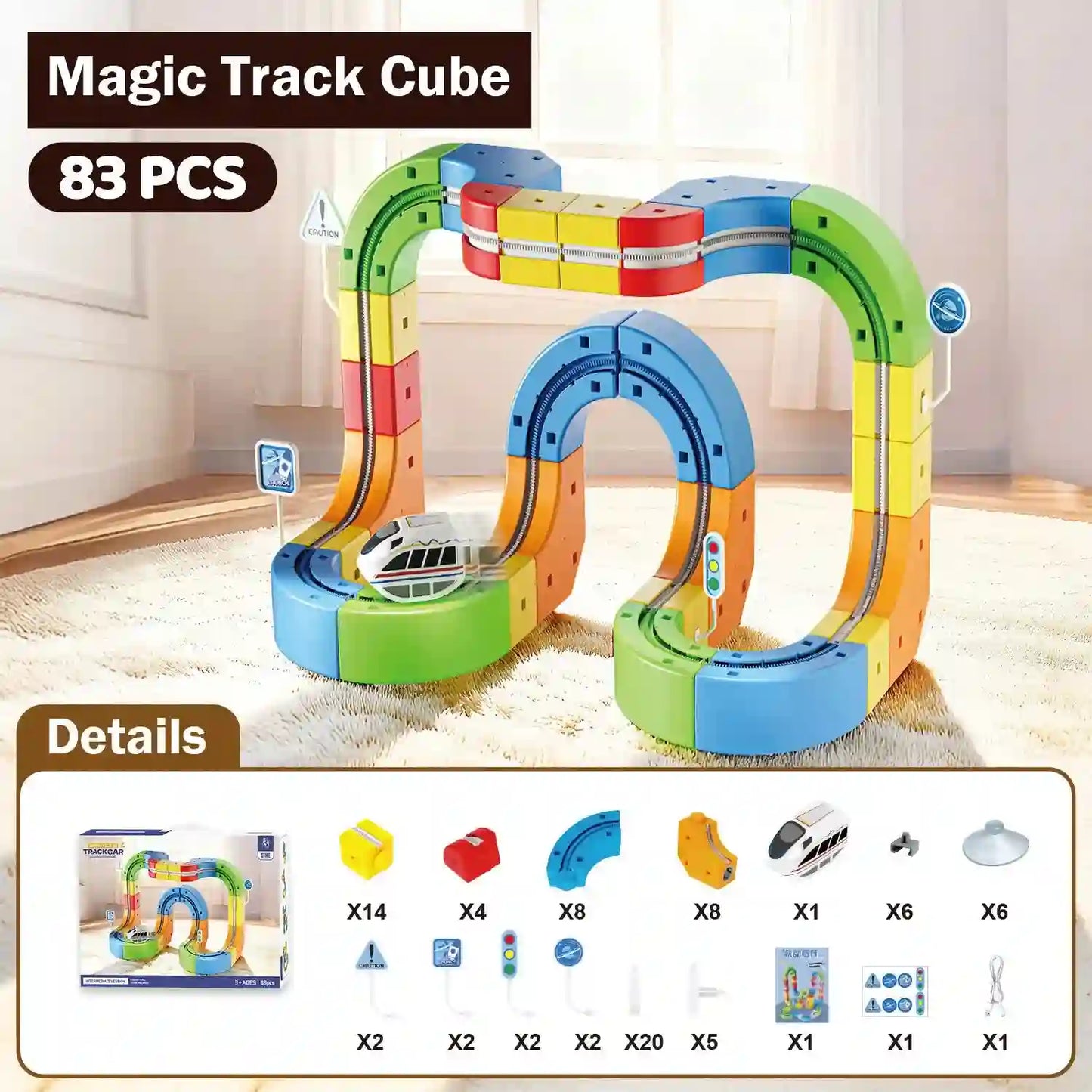 Magic Track Car Toys for Kids - Endless Creative Play