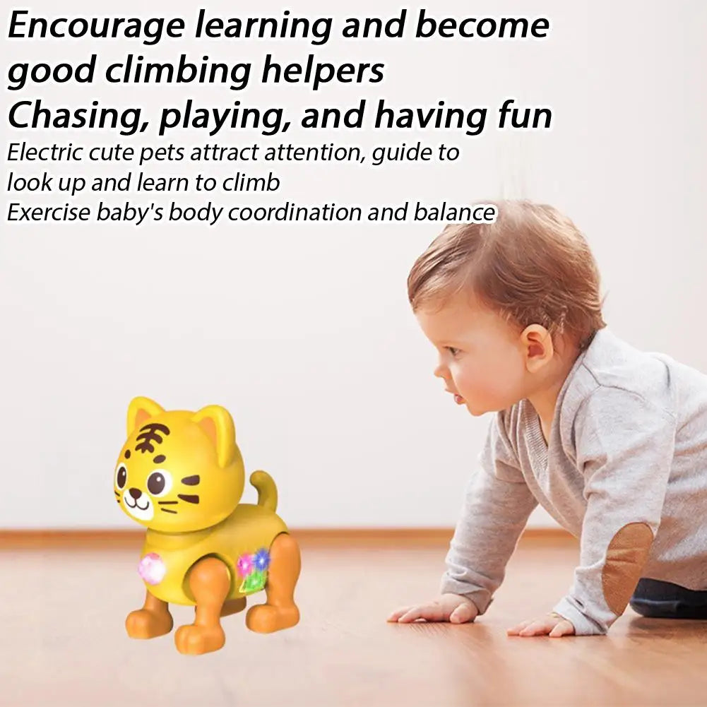 Children Electronic Pets Music Toy Cartoon Electric Vocal Toy Tiger Toys With Sound Flash Lighting Sing Dance for Girls Boy Gift