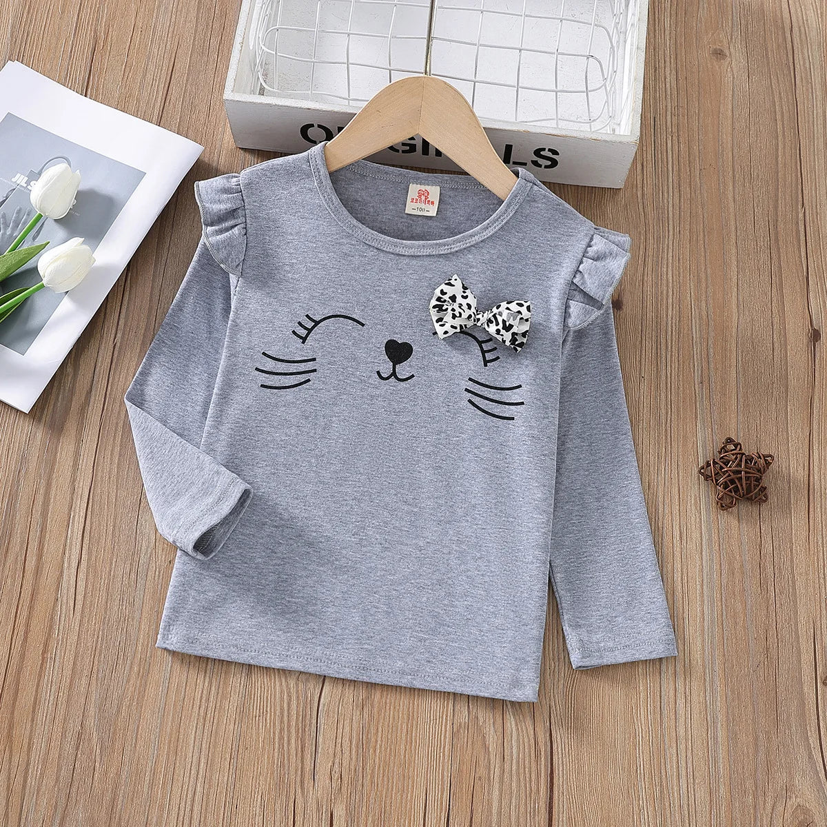 Fernanda Cartoon Long Sleeve Tops for Kids