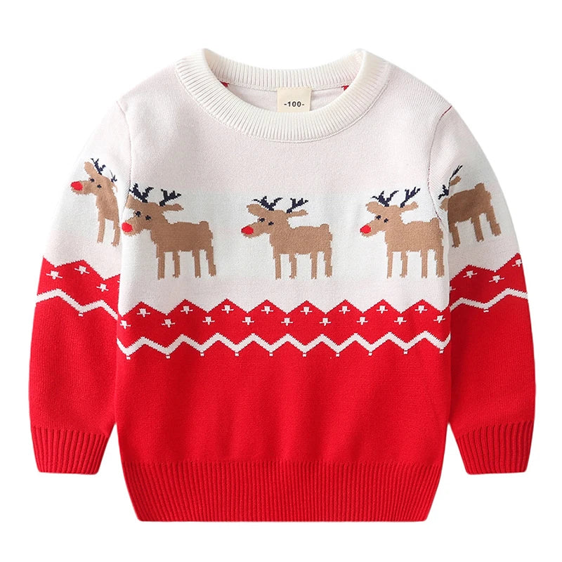 Roy Winter Santa Claus Pullover Knitted Sweater - GuGuTon baby store - Baby Fashion - Toddlers Outfits - Babies Outfits - Toddler Clothes - Kids Clothing - Newborn Clothes - Newborn Wear - Kids Wear - Trending Clothes - Trending Outfits - Fall Fashion - Winter Fashion - Girls Clothes - Boys Clothes - Babies Wear - Kids Accessories - KidsWear - Summer Clothes - Summer Fashion - Summer Trend - Falls Sweaters - Tops - Bottom - Jeans - Blouse - Dresses - Newborn Dresses - Toys