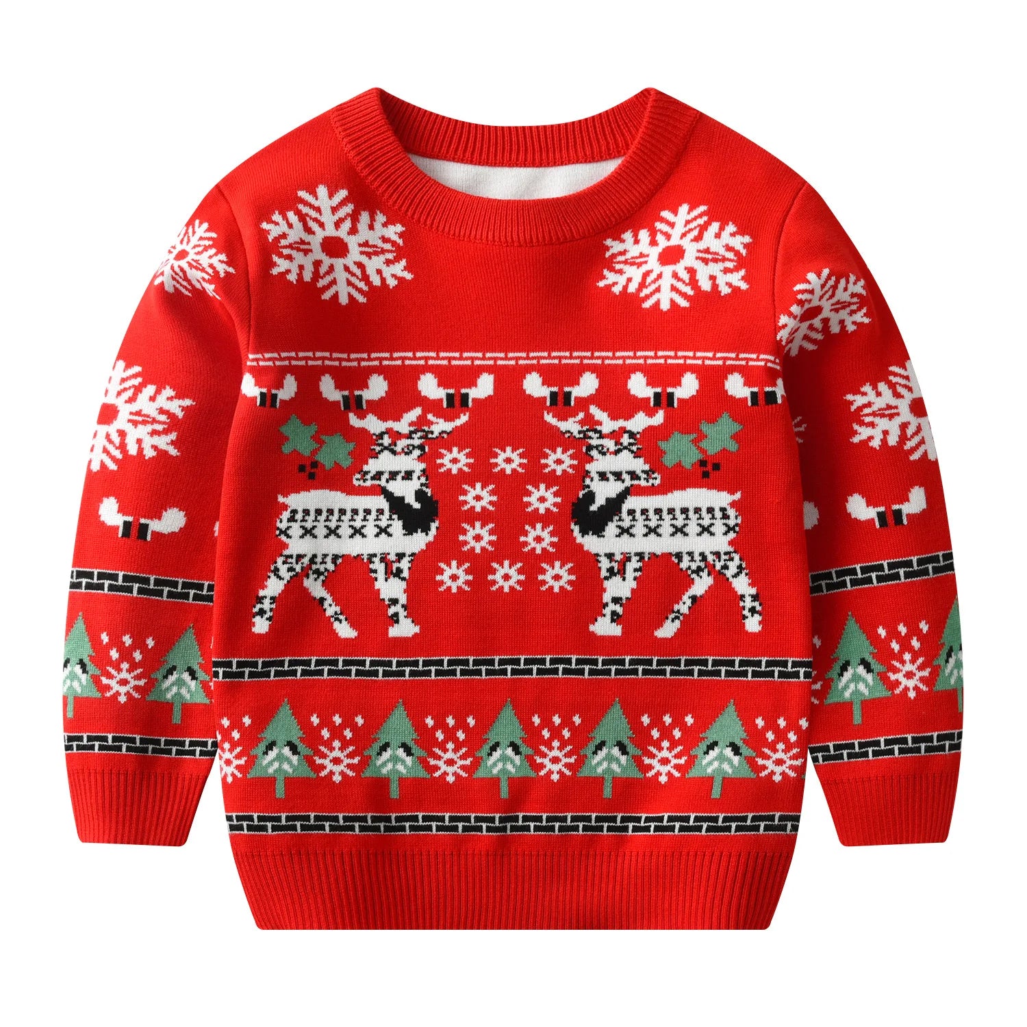 Iker Pullover Knitwear Cartoon Christmas Sweater - GuGuTon baby store - Baby Fashion - Toddlers Outfits - Babies Outfits - Toddler Clothes - Kids Clothing - Newborn Clothes - Newborn Wear - Kids Wear - Trending Clothes - Trending Outfits - Fall Fashion - Winter Fashion - Girls Clothes - Boys Clothes - Babies Wear - Kids Accessories - KidsWear - Summer Clothes - Summer Fashion - Summer Trend - Falls Sweaters - Tops - Bottom - Jeans - Blouse - Dresses - Newborn Dresses - Toys