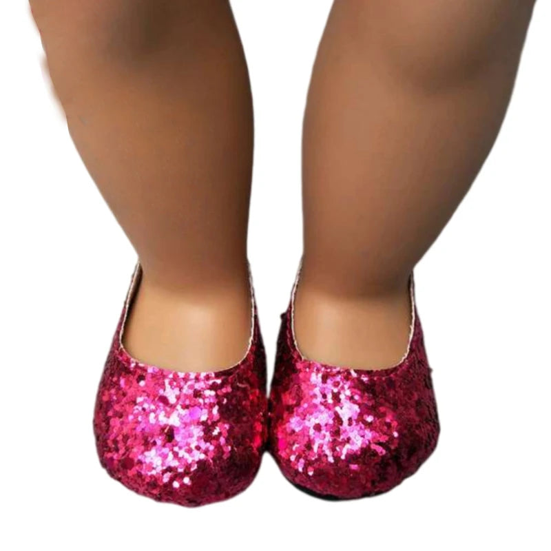 Baby Doll Shoes for 43cm Doll Shoes for 18 Inch Girl Doll Princess Shoes Toy  Accessories