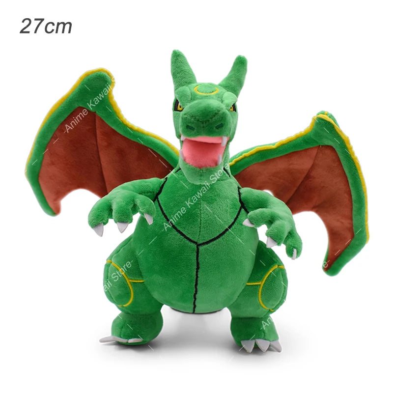 Anime Pokemon Kawaii Shiny Rayquaza Plush Doll Stuffed Figure Toy Quality Stuffed Animals Peluche Great Birthday Gift