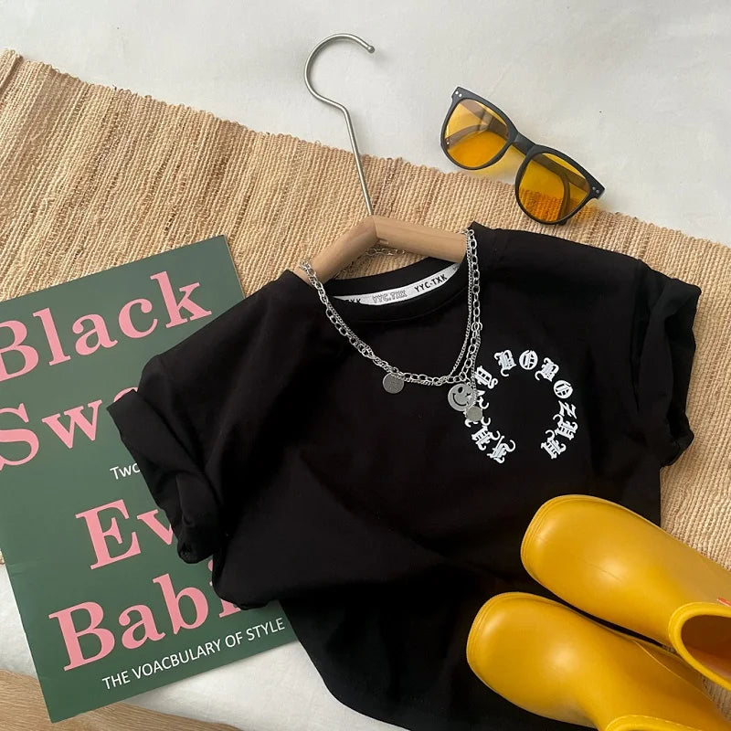 Damian Toddler Child Short Sleeve Tees - GuGuTon baby store - Baby Fashion - Toddlers Outfits - Babies Outfits - Toddler Clothes - Kids Clothing - Newborn Clothes - Newborn Wear - Kids Wear - Trending Clothes - Trending Outfits - Fall Fashion - Winter Fashion - Girls Clothes - Boys Clothes - Babies Wear - Kids Accessories - KidsWear - Summer Clothes - Summer Fashion - Summer Trend - Falls Sweaters - Tops - Bottom - Jeans - Blouse - Dresses - Newborn Dresses - Toys