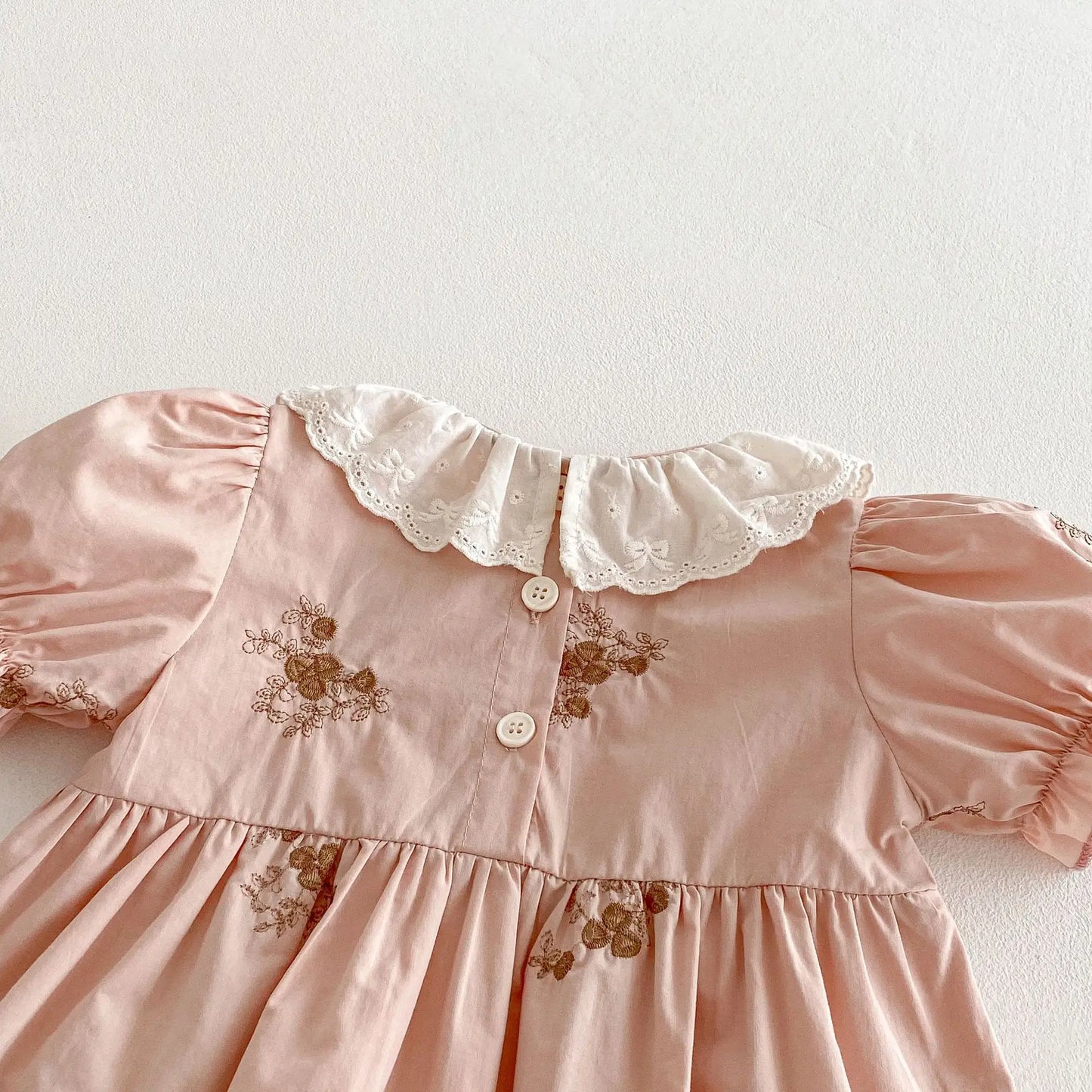 Luna Lace Collar Flower Dress