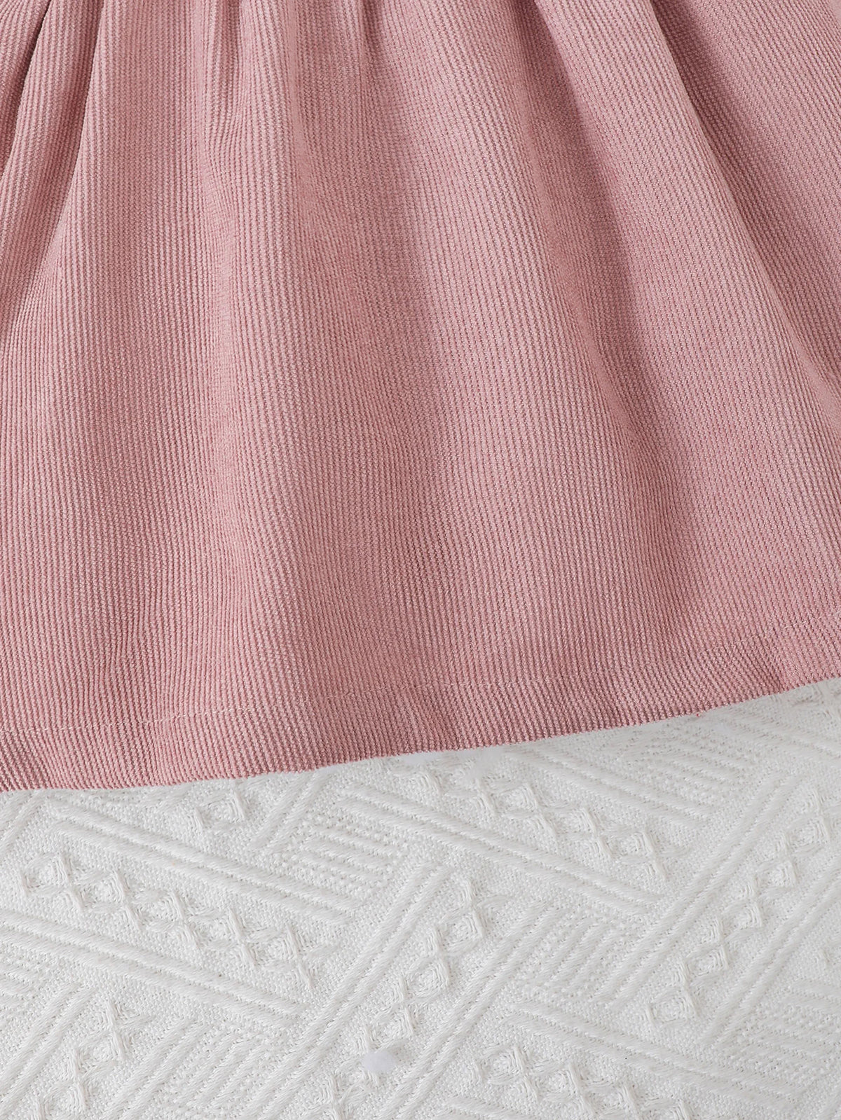 Baby Girl Dress Ruffle Edge Round Neck Color Blocked Bow Dress Suitable for Fashion Dresses for 0-3 Year Old Baby Girls
