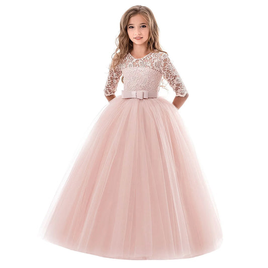 Flower Girl Dress Long Sleeve for Weddings