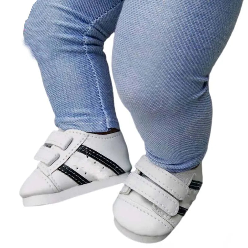 Baby Doll Shoes for 43cm Born Baby Doll Single Shoes Fits for 18" Girl Doll Sequin Shoes Accessories
