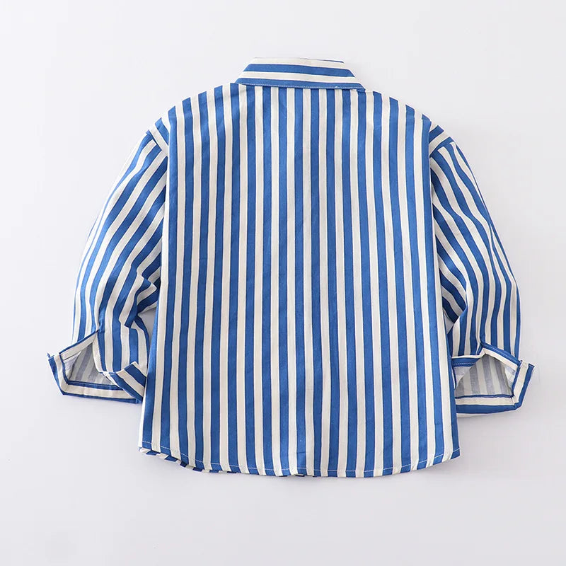 Rodrigo Striped Shirt Long-Sleeve Shirt - GuGuTon baby store - Baby Fashion - Toddlers Outfits - Babies Outfits - Toddler Clothes - Kids Clothing - Newborn Clothes - Newborn Wear - Kids Wear - Trending Clothes - Trending Outfits - Fall Fashion - Winter Fashion - Girls Clothes - Boys Clothes - Babies Wear - Kids Accessories - KidsWear - Summer Clothes - Summer Fashion - Summer Trend - Falls Sweaters - Tops - Bottom - Jeans - Blouse - Dresses - Newborn Dresses - Toys