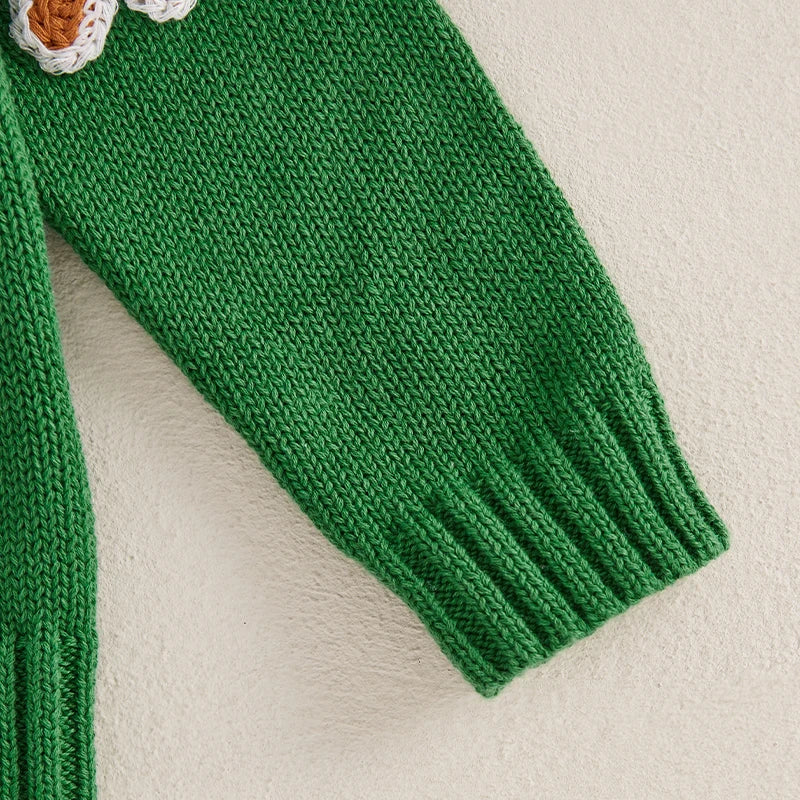 Stiven Gingerbread Man Print Winter Sweater