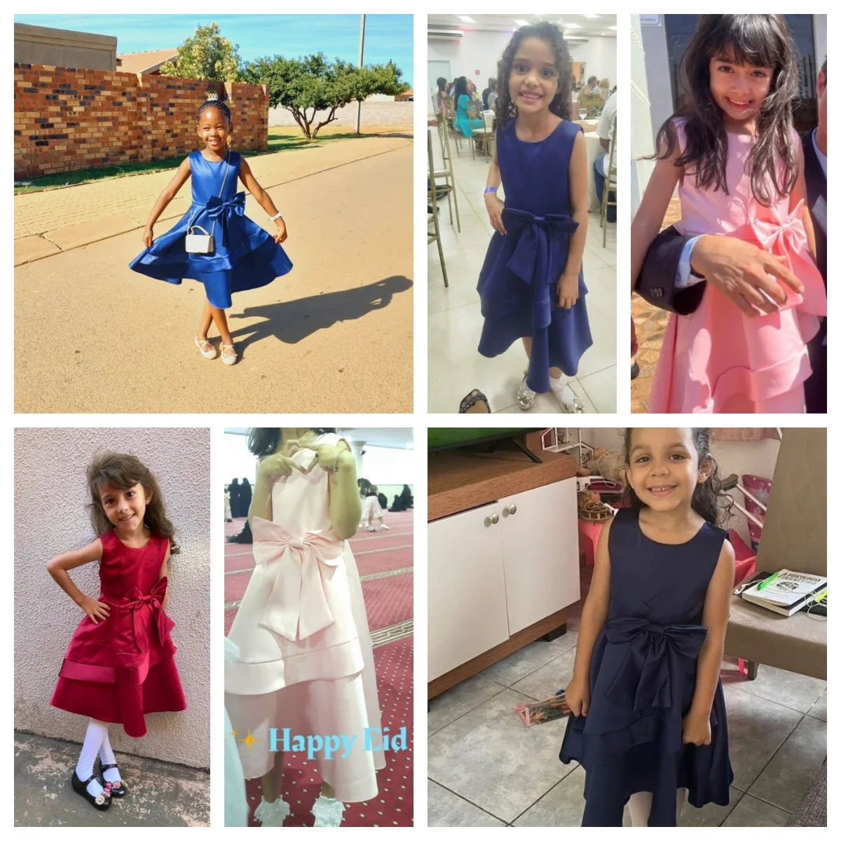Young Kids Elegant Performance Dress For Teenager Girls Big Bow Princess Dresses