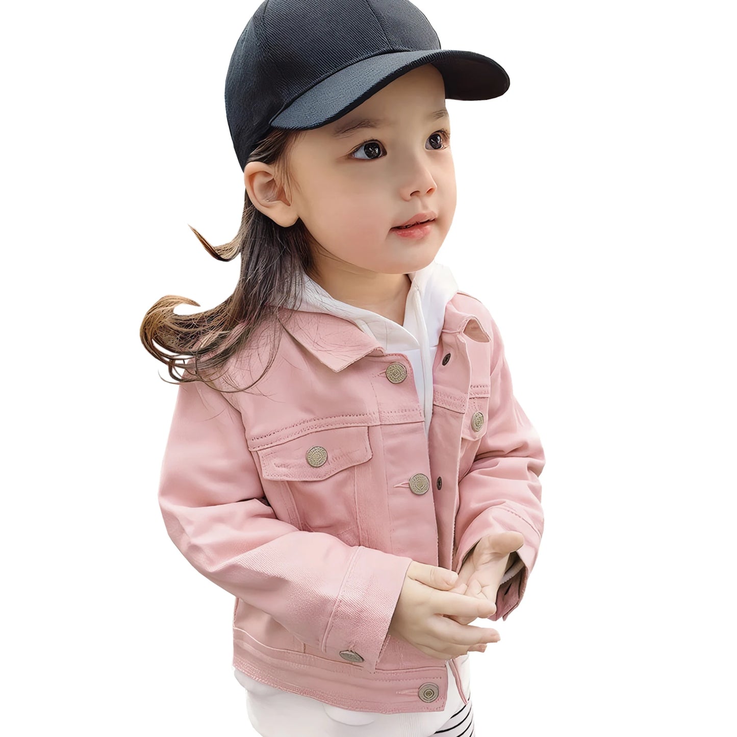 Olivia Baby Girls Jacket Solid Color Casual Fashion
