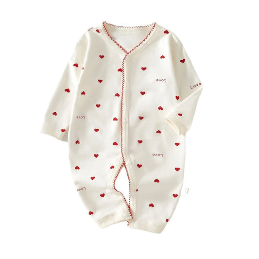 Analia Baby Clothes Jumpsuit with Love Printed Super Cute Outfit Long