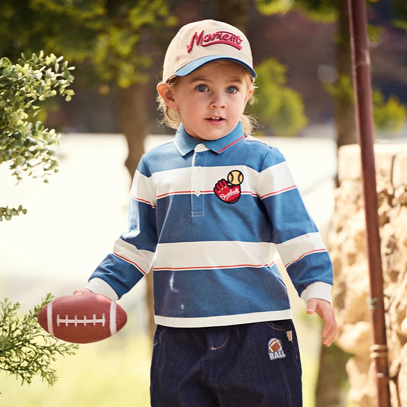 Oscar Long Sleeve Spring Cotton T-shirt - GuGuTon baby store - Baby Fashion - Toddlers Outfits - Babies Outfits - Toddler Clothes - Kids Clothing - Newborn Clothes - Newborn Wear - Kids Wear - Trending Clothes - Trending Outfits - Fall Fashion - Winter Fashion - Girls Clothes - Boys Clothes - Babies Wear - Kids Accessories - KidsWear - Summer Clothes - Summer Fashion - Summer Trend - Falls Sweaters - Tops - Bottom - Jeans - Blouse - Dresses - Newborn Dresses - Toys