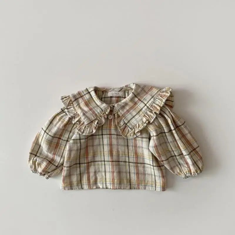 Katty Large Lapel Long Sleeve Cute Sweet Tops