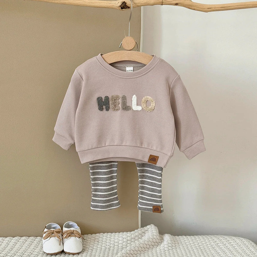 Kingston Organic Cotton Striped Pants Set