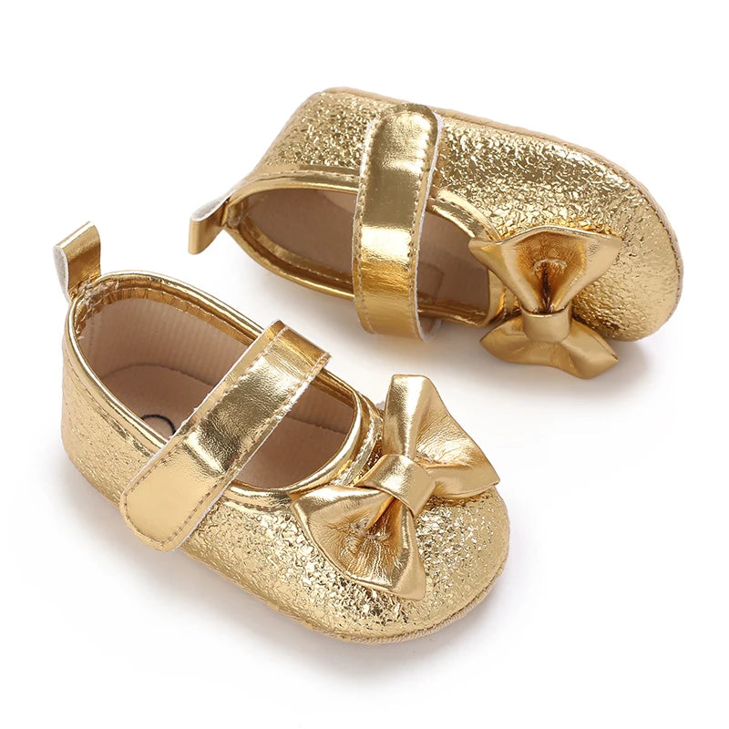 Baby Girls Shoes 0-18 Months First Walkers Soft Sole Spring Autumn Cute Bow Princess Shoes