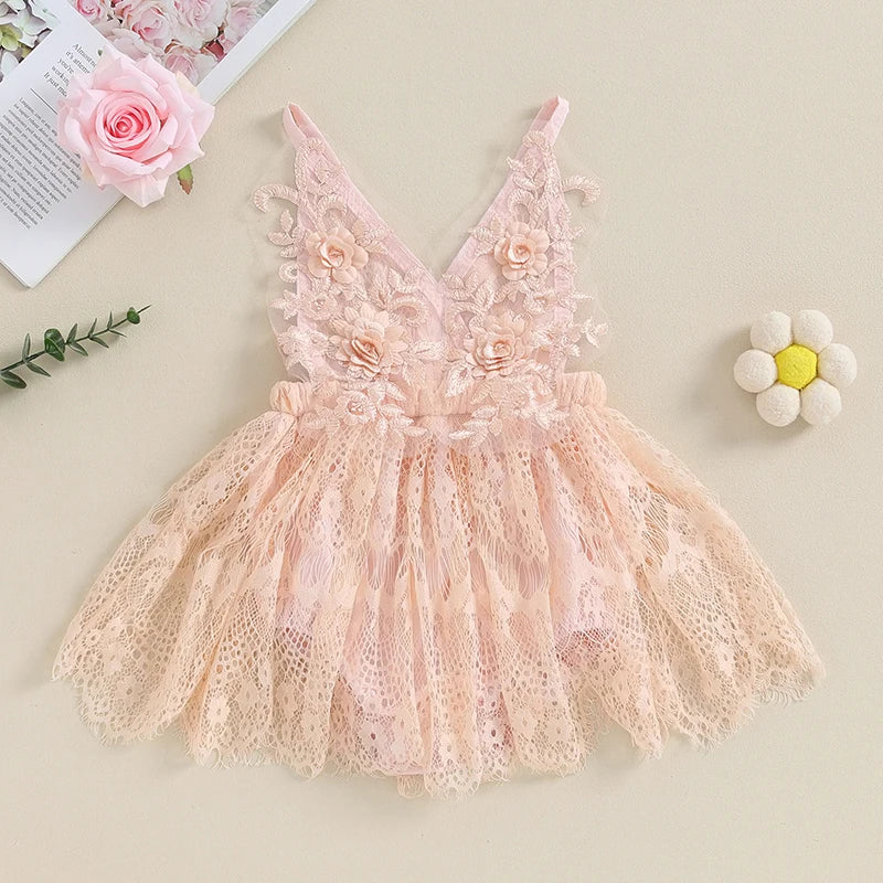 Lioraitiin Baby Girls Romper Dress