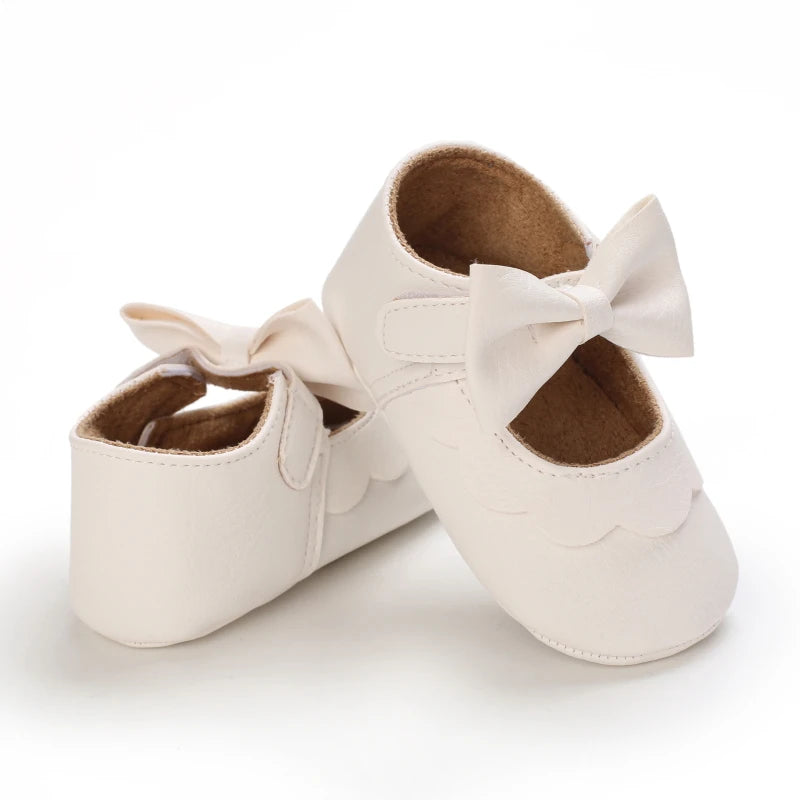 White Shoes for Baby Girl 0-18M Girl Soft Sole Princess Shoes Formal Wedding Birthday Party Toddler