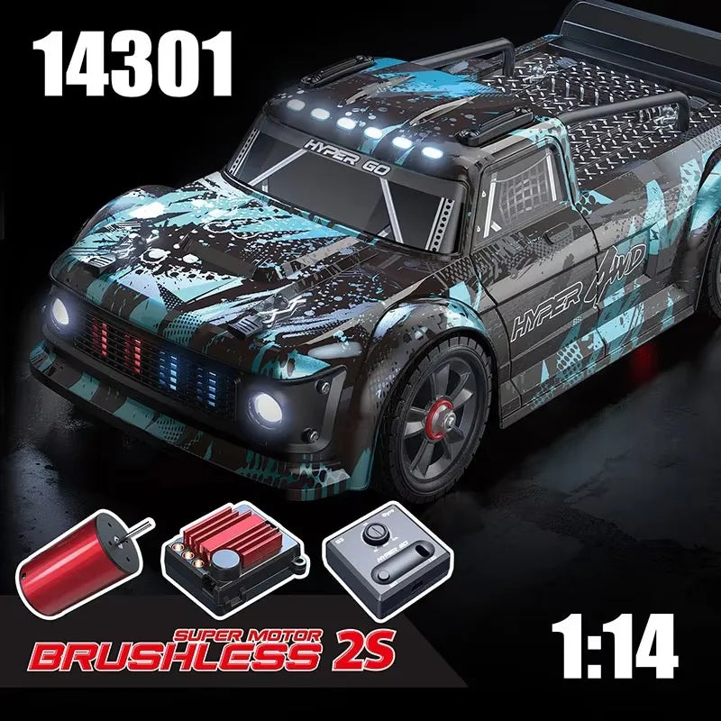 MJX Hyper Go 14304 14302 14303 1/14 4WD RC Car 65km/h Brushless 2.4G Remote Control Car Off-road High Speed RC Cars Truck Toy
