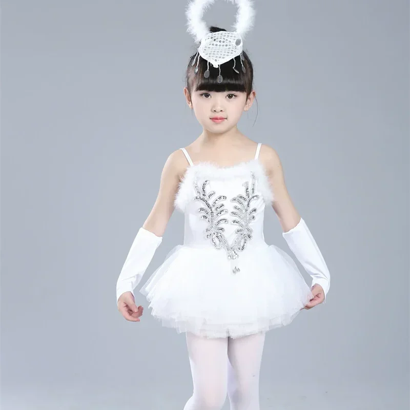 Summer Stage Ballet Leotards Girls Dresses Princess Dance Girl Dress