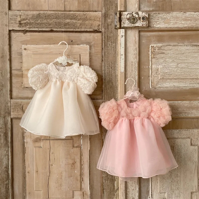 1st Birthday Party Baby Dress Summer Princess One Year Baby Girls Dress